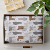 Alpacas Geo Pattern Tissuepapier (Geschenk)