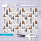Alpacas Geo Pattern Tissuepapier (Craft)