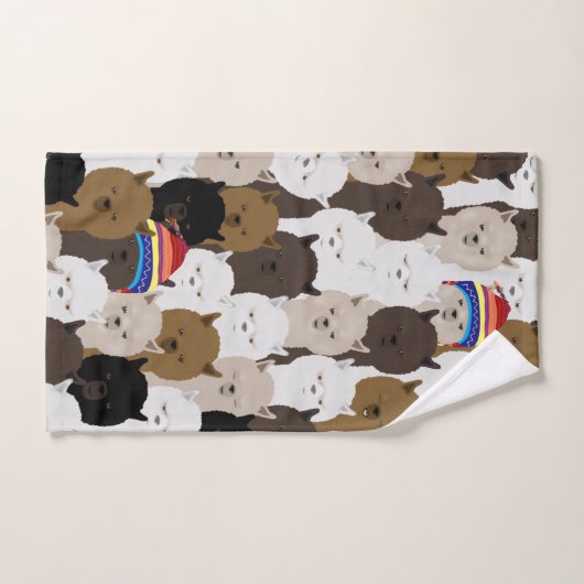 Alpacas Hand Towel Handdoek (Handdoek)