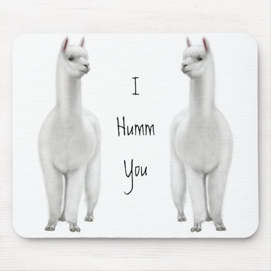 Alpacas Humm Mousepad Muismat (Voorkant)