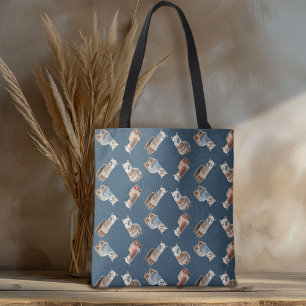 Alpaca's in Truien Patroon Breien Tote Bag