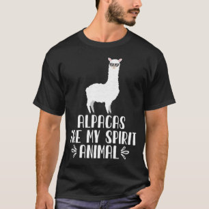 Alpacas is mijn gedistilleerde dier t-shirt