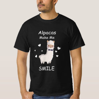 Alpacas Laat me glimlachen, Llama Lovers Gift T-shirt