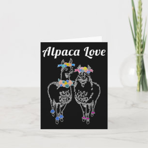 Alpacas lama bruiloft bruid bruidegom paar liefde  kaart