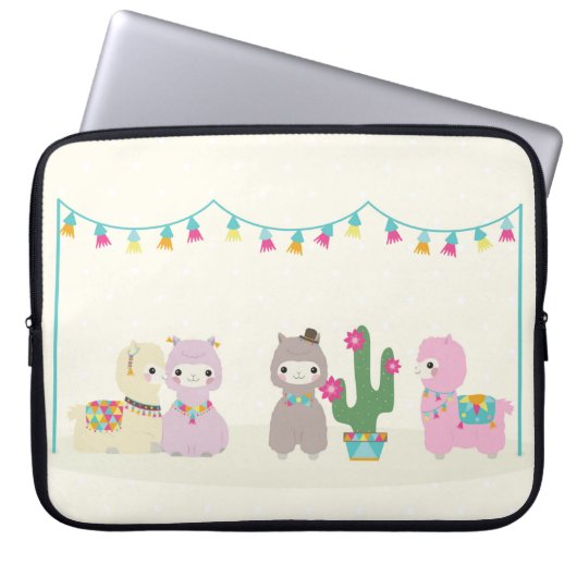 Alpacas-laptophoes Laptop Sleeve (Voorkant)