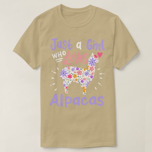 Alpaca's liefhebber t-shirt (Design voorkant)