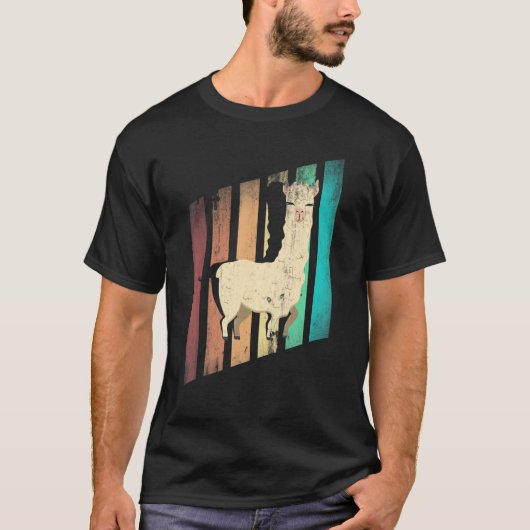 Alpacas LLamas Mammals Alpaca Silhouette T-shirt (Voorkant)