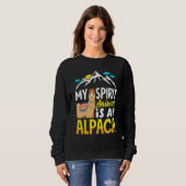 Alpacas Mammals LLamas Alpaca My Spirit Animal Is Trui (Voorkant volledig)