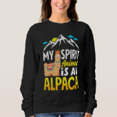 Alpacas Mammals LLamas Alpaca My Spirit Animal Is  Trui (Voorkant)
