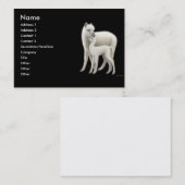Alpacas-profielkaart Visitekaartje (Voorkant / Achterkant)