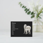 Alpacas-profielkaart Visitekaartje (Staand voorkant)
