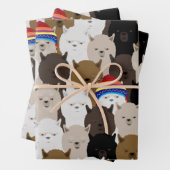 Alpacas Wrapping Paper Sheets (In situ)