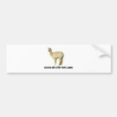Alpaca's zijn knuffel dan lama's bumpersticker (Voorkant)