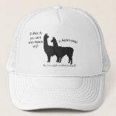 "Alpaca's zingen" Trucker Pet (Voorkant)