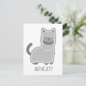 Alpacat? Briefkaart (Staand voorkant)