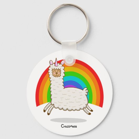 Alpacorn Rainbow Sleutelhanger (Voorkant)