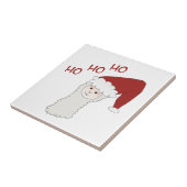 Alpaka Ballon Weihnachten Alpaca Lama Geschenk Tegeltje (Zijkant)