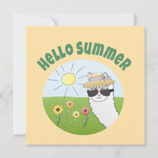 Alpaka-Party Hello Summer Alpaca partytime