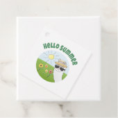 Alpaka-Party Hello Summer Alpaca partytime Bedankjes Labels (In situ)