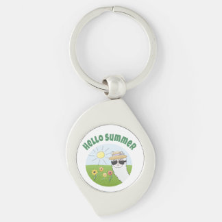 Alpaka-Party Hello Summer Alpaca partytime Sleutelhanger