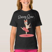 Alpaka Tanzt Ballett In Rosa Tutu Dancing Queen T-shirt (Voorkant)