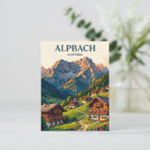 Alpbach Oostenrijk Briefkaart (Staand voorkant)