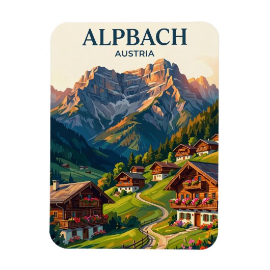 Alpbach Oostenrijk Magneet (Verticaal)