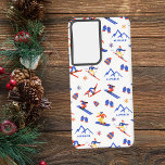 Alpbach Oostenrijk Ski Snowboard patroon Samsung Galaxy Hoesje<br><div class="desc">Een grappig winterski naadloos patroon voor het skigebied Alpbach in Oostenrijk,  Tirol,  Alpen. Perfect cadeau-idee voor wintersportliefhebbers: ski,  snowboard,  freestyle,  skisprong,  langlaufen.</div>