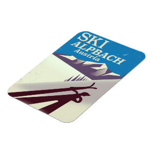 Alpbach Oostenrijkse ski-reisposter Magneet