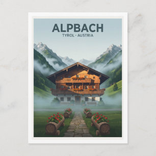 Alpbach, Tirol, Oostenrijk Reizen Briefkaart