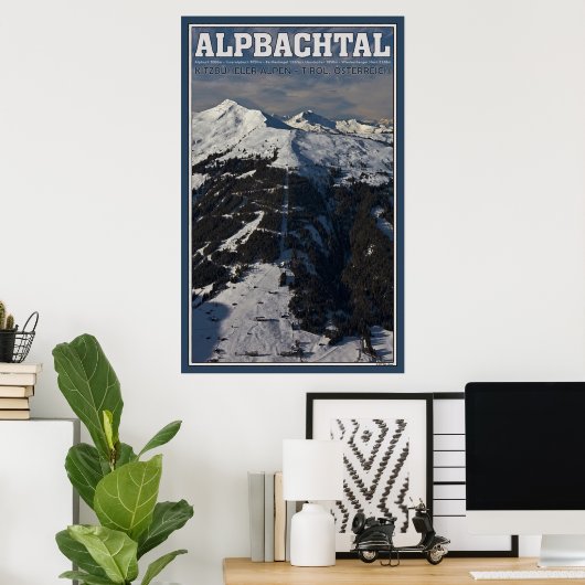 Alpbachtal van Schatzberg Poster (Thuiskantoor)