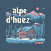 Alpe d’Huez Frankrijk Berg Reissticker Sticker (Voorkant)