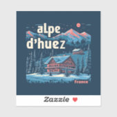 Alpe d’Huez Frankrijk Berg Reissticker Sticker (Vel)