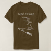 Alpe d Huez in Frankrijk fietsontwerp voor mannen  T-shirt (Design voorkant)