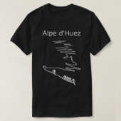 Alpe d Huez in Frankrijk fietsontwerp voor mannen T-shirt (Design voorkant)