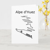 Alpe d Huez in Frankrijk fietst voor mannen en vro Kaart (Gele Bloem)