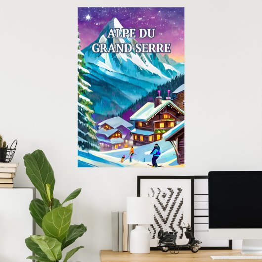 Alpe de Grote Serre Poster (Thuiskantoor)
