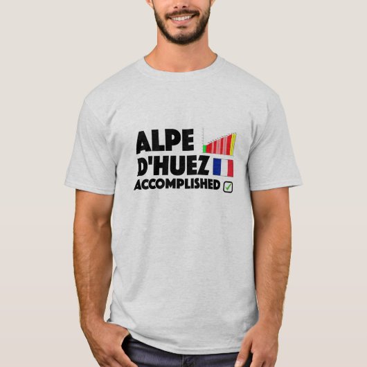 Alpe D'Huez AcComplete Cycling T Shirt Frankrijk (Voorkant)