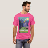 Alpe D'Huez Cycling Poster T-shirt (Voorkant volledig)