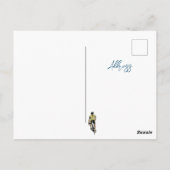 Alpe d'Huez fietsen digitale print Briefkaart (Achterkant)