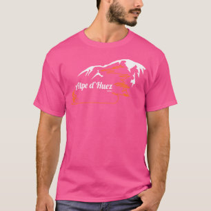 Alpe D'Huez Fietsprint T-shirt