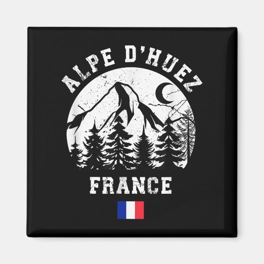 Alpe Dhuez France Alps Ski Resort Alpine Skiing Fr Magneet (Voorkant)