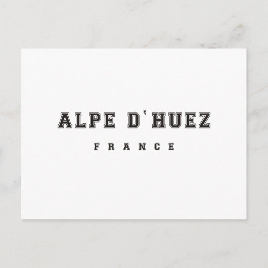 Alpe dhuez France Briefkaart (Voorkant)