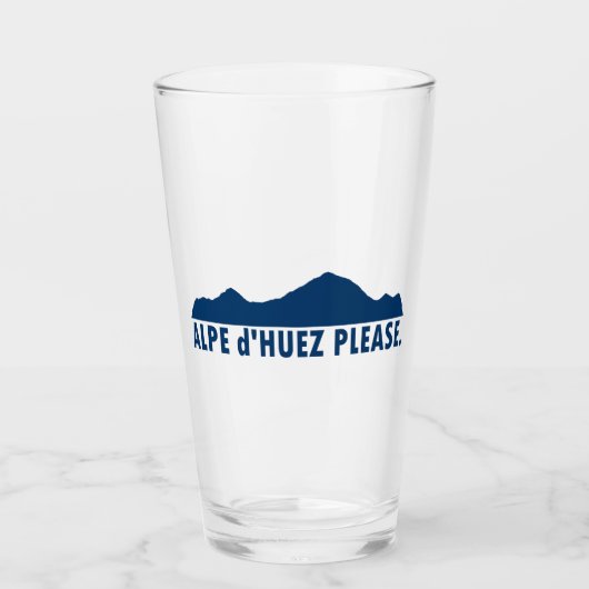 Alpe d'Huez Frankrijk alsjeblieft Glas (Voorkant)