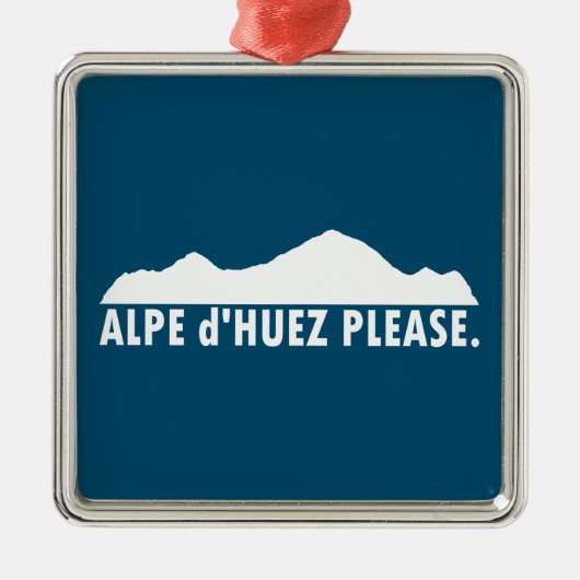 Alpe d'Huez Frankrijk alsjeblieft Metalen Ornament (Voorkant)