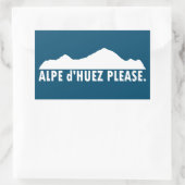 Alpe d'Huez Frankrijk alsjeblieft Rechthoekige Sticker (Tas)