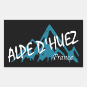 Alpe d'Huez Frankrijk Bergen Rechthoekige Sticker (Voorkant)