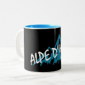 Alpe d'Huez Frankrijk Bergen Tweekleurige Koffiemok (Voorkant links)