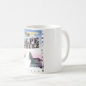 Alpe d'Huez, Frankrijk ski reisposter Koffiemok (Voorkant rechts)