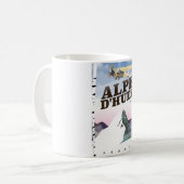 Alpe d'Huez, Frankrijk ski reisposter Koffiemok (Voorkant links)